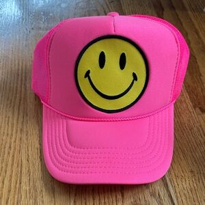 Aviator Nation Pink Smiley Hat